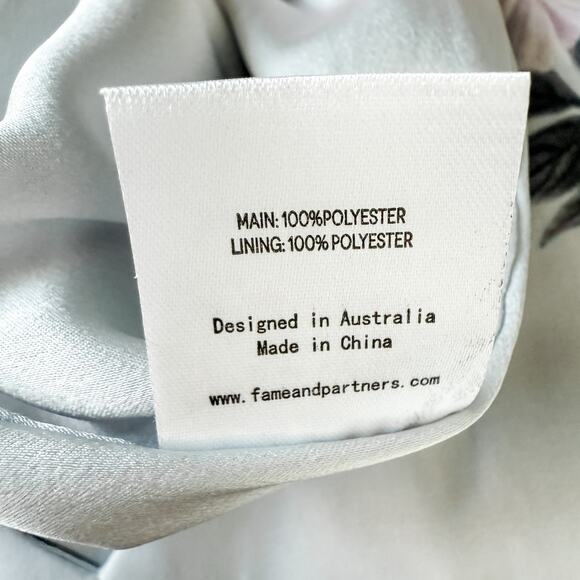 NWT Fame & Partners x Free People‎ Floral Maxi Dress Lavender 12 Fairy Coquette - Picture 10 of 10